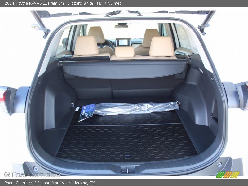 Blizzard White Pearl / Nutmeg 2021 Toyota RAV4 XLE Premium