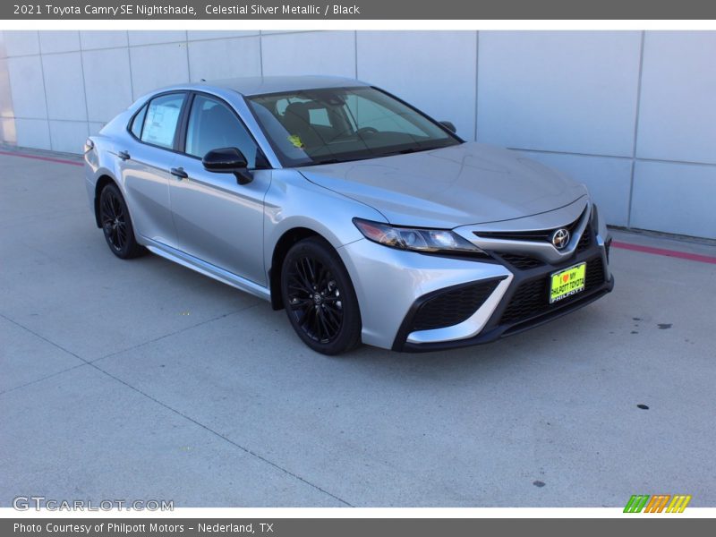 Celestial Silver Metallic / Black 2021 Toyota Camry SE Nightshade