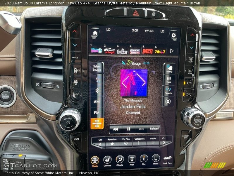 Controls of 2020 3500 Laramie Longhorn Crew Cab 4x4