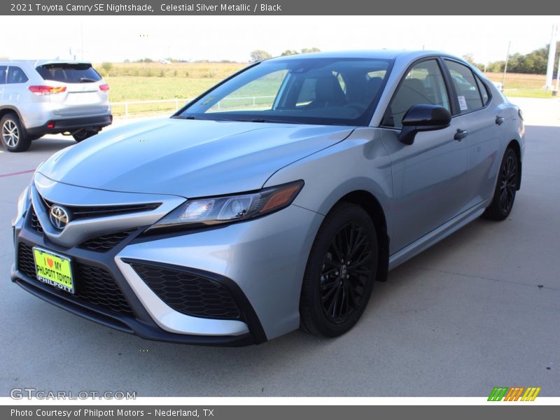 Celestial Silver Metallic / Black 2021 Toyota Camry SE Nightshade