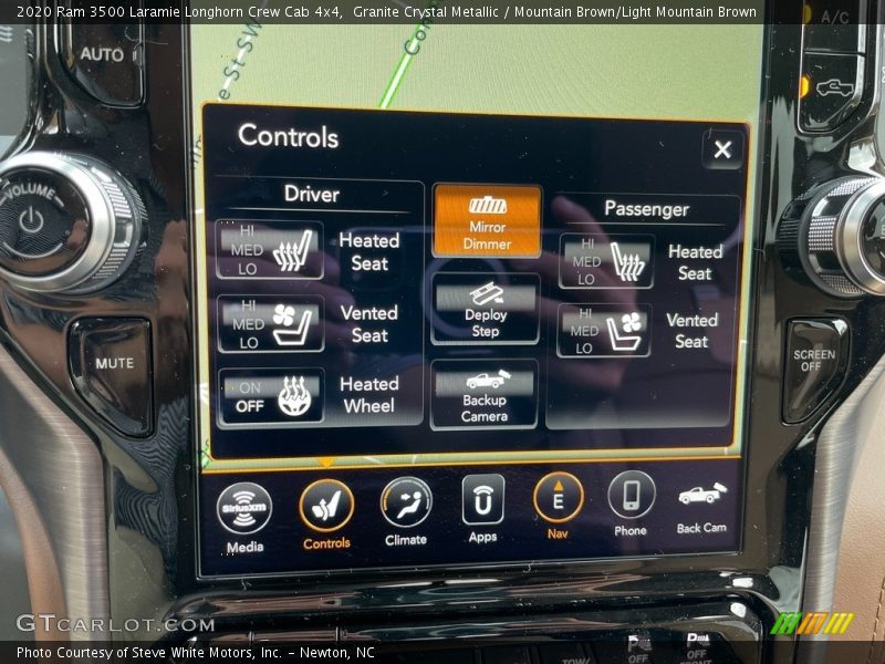 Controls of 2020 3500 Laramie Longhorn Crew Cab 4x4