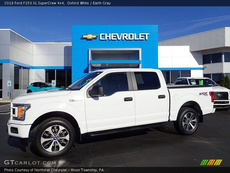Oxford White / Earth Gray 2019 Ford F150 XL SuperCrew 4x4
