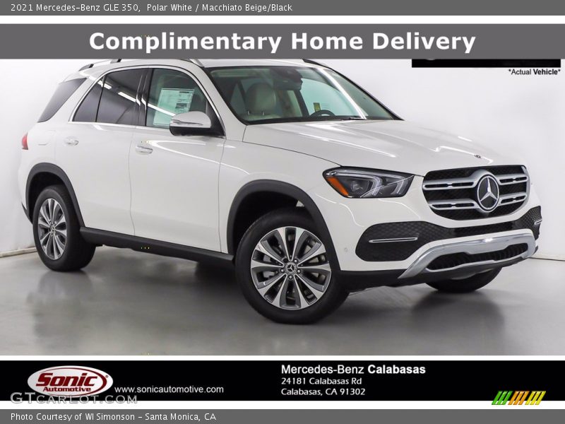 Polar White / Macchiato Beige/Black 2021 Mercedes-Benz GLE 350