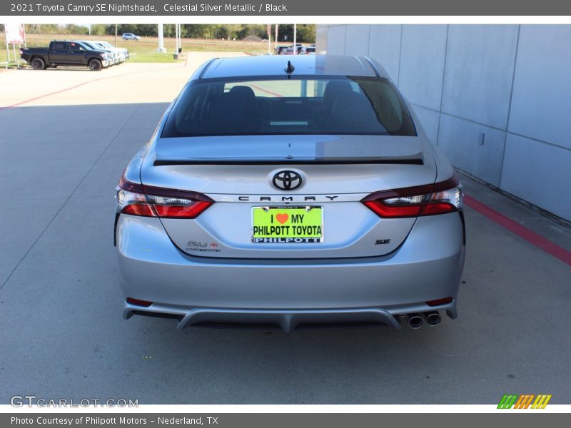 Celestial Silver Metallic / Black 2021 Toyota Camry SE Nightshade