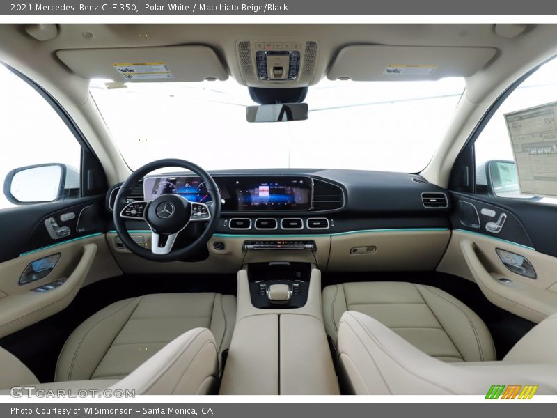 Polar White / Macchiato Beige/Black 2021 Mercedes-Benz GLE 350