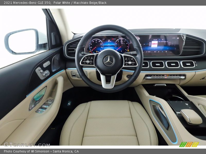 Polar White / Macchiato Beige/Black 2021 Mercedes-Benz GLE 350