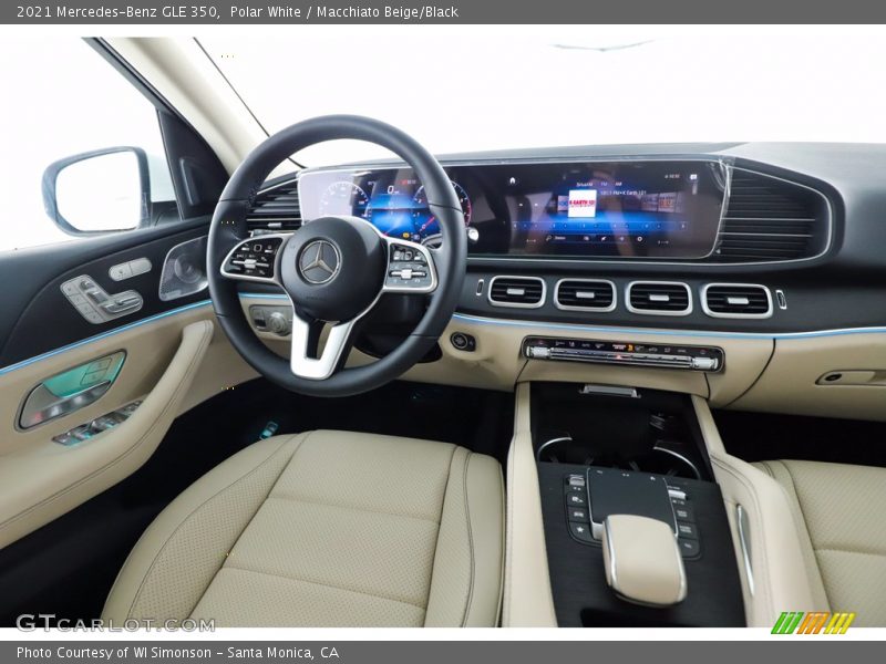 Polar White / Macchiato Beige/Black 2021 Mercedes-Benz GLE 350