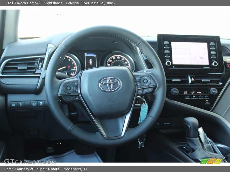 Celestial Silver Metallic / Black 2021 Toyota Camry SE Nightshade