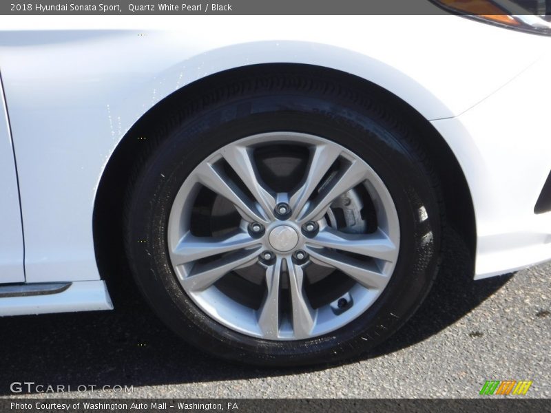 Quartz White Pearl / Black 2018 Hyundai Sonata Sport