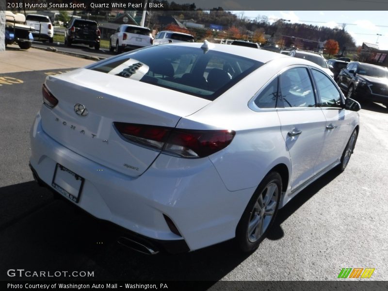 Quartz White Pearl / Black 2018 Hyundai Sonata Sport