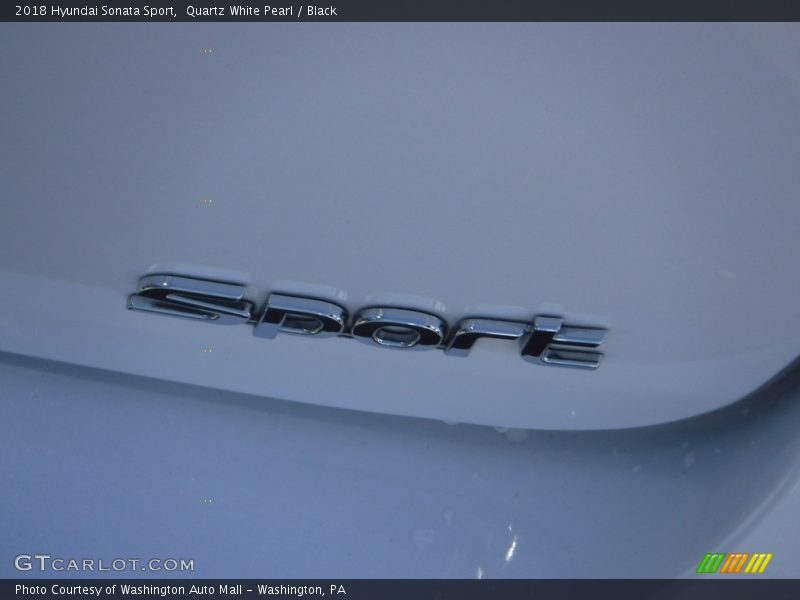 Quartz White Pearl / Black 2018 Hyundai Sonata Sport