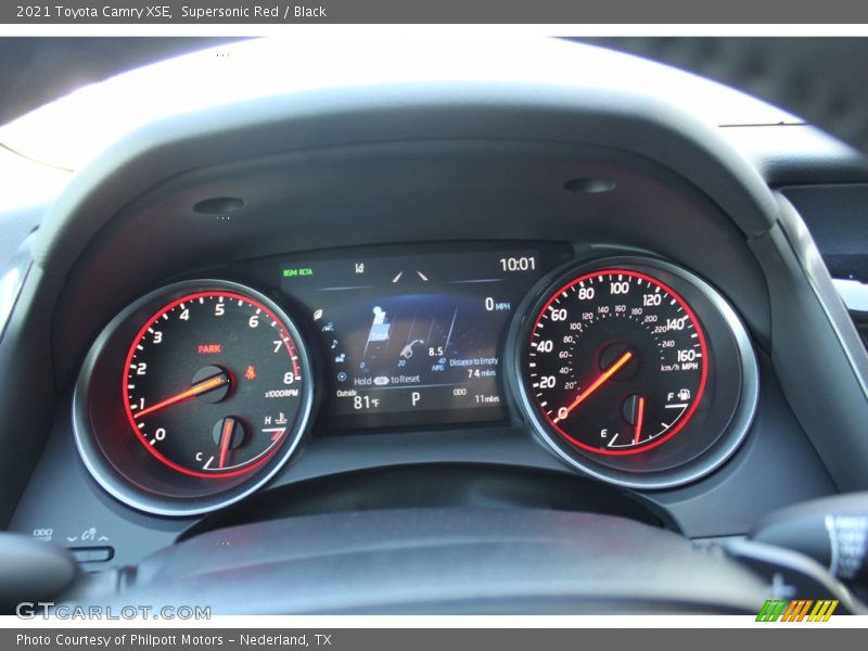 Supersonic Red / Black 2021 Toyota Camry XSE