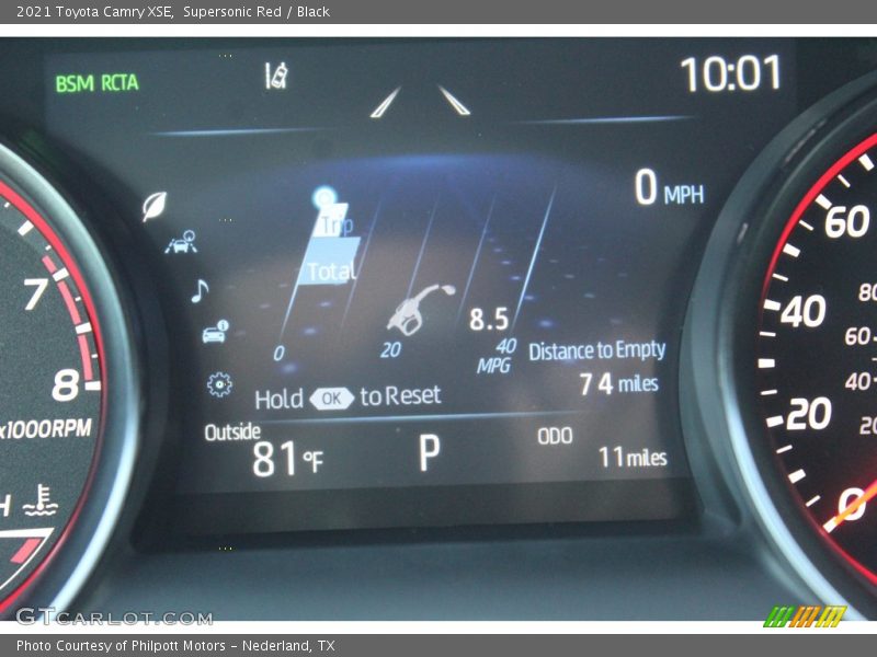 Supersonic Red / Black 2021 Toyota Camry XSE