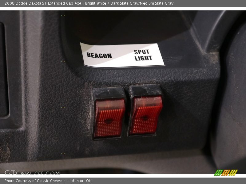 Bright White / Dark Slate Gray/Medium Slate Gray 2008 Dodge Dakota ST Extended Cab 4x4