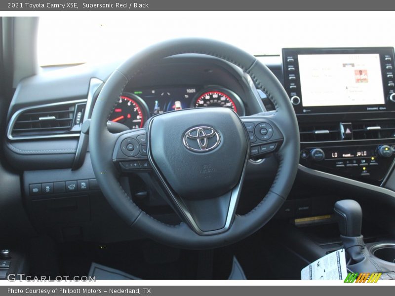 Supersonic Red / Black 2021 Toyota Camry XSE