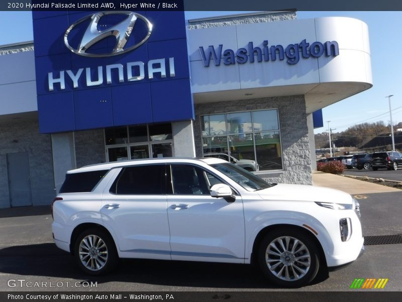 Hyper White / Black 2020 Hyundai Palisade Limited AWD