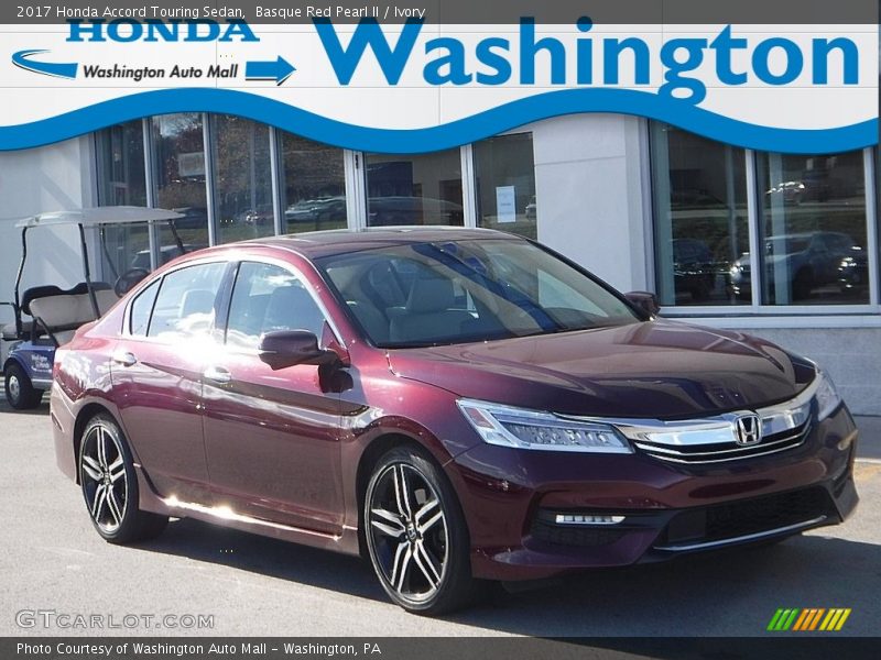 Basque Red Pearl II / Ivory 2017 Honda Accord Touring Sedan