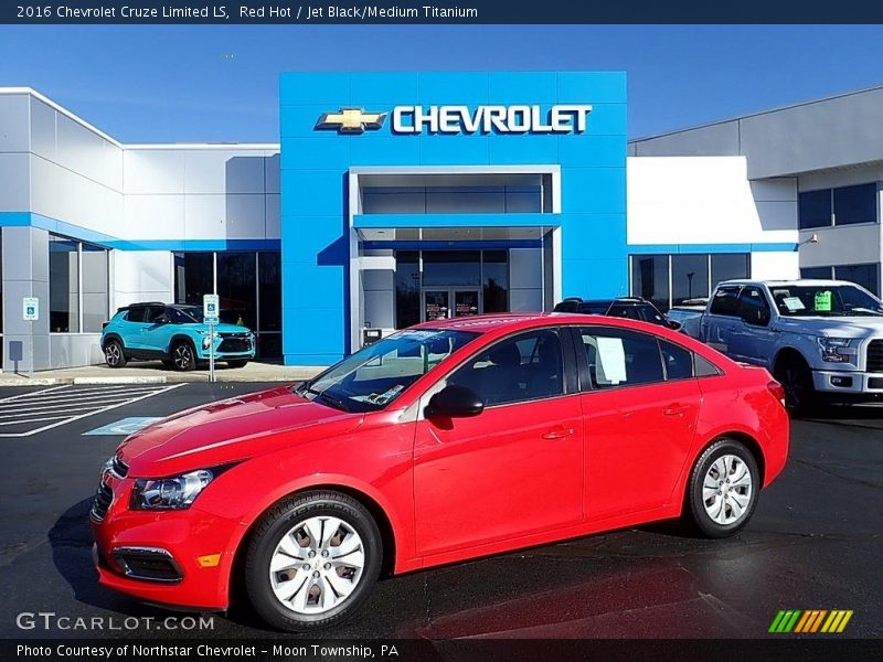 Red Hot / Jet Black/Medium Titanium 2016 Chevrolet Cruze Limited LS