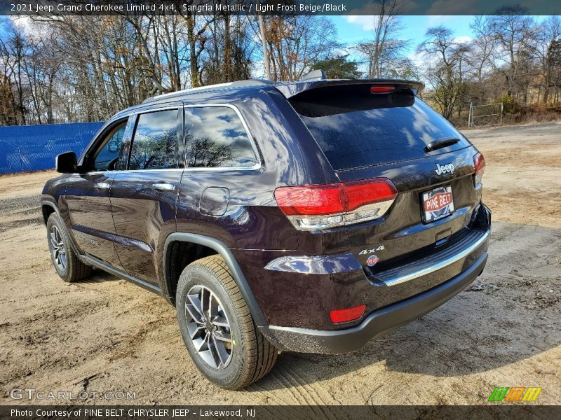 Sangria Metallic / Light Frost Beige/Black 2021 Jeep Grand Cherokee Limited 4x4