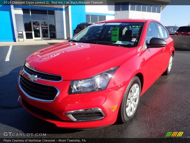 Red Hot / Jet Black/Medium Titanium 2016 Chevrolet Cruze Limited LS