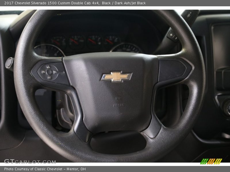 Black / Dark Ash/Jet Black 2017 Chevrolet Silverado 1500 Custom Double Cab 4x4