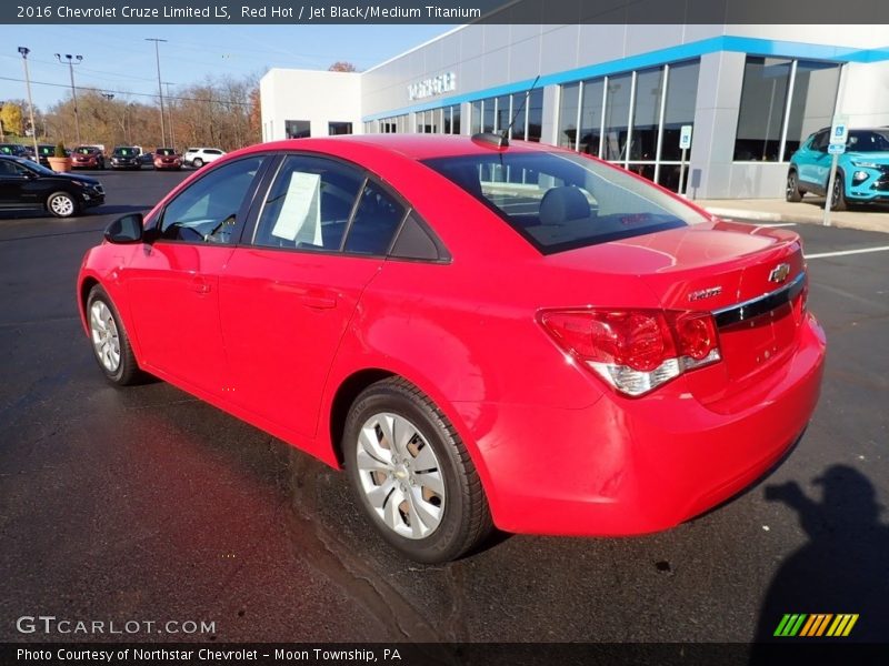 Red Hot / Jet Black/Medium Titanium 2016 Chevrolet Cruze Limited LS