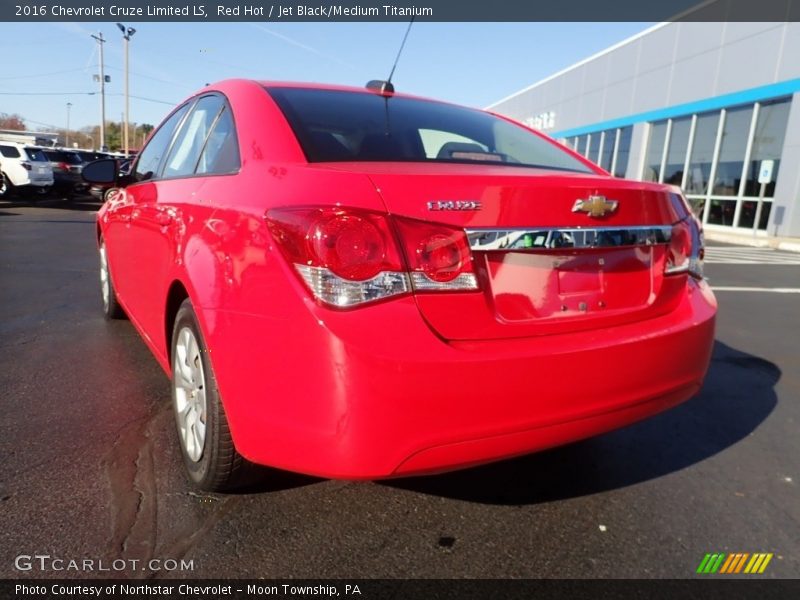 Red Hot / Jet Black/Medium Titanium 2016 Chevrolet Cruze Limited LS