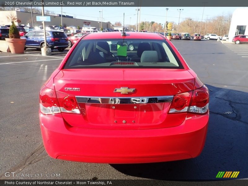 Red Hot / Jet Black/Medium Titanium 2016 Chevrolet Cruze Limited LS
