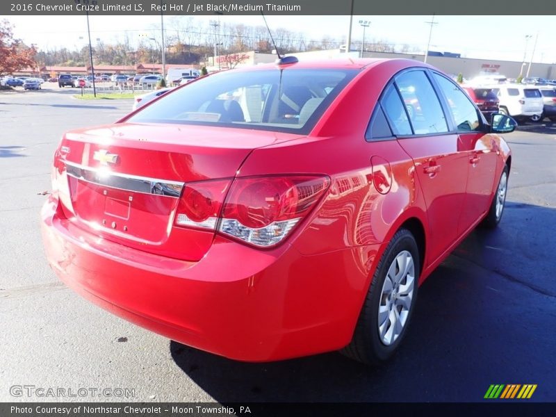 Red Hot / Jet Black/Medium Titanium 2016 Chevrolet Cruze Limited LS