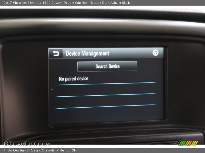Black / Dark Ash/Jet Black 2017 Chevrolet Silverado 1500 Custom Double Cab 4x4