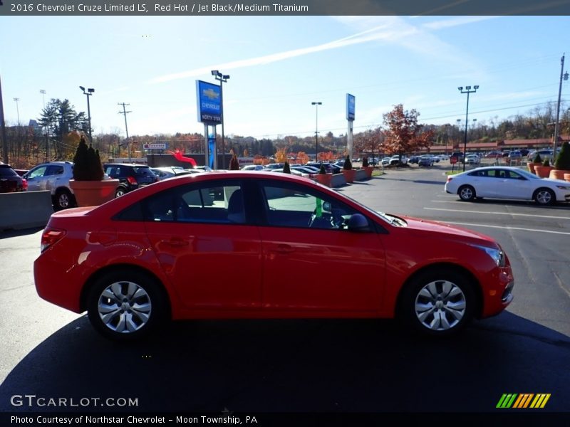 Red Hot / Jet Black/Medium Titanium 2016 Chevrolet Cruze Limited LS