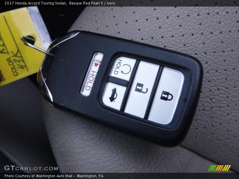 Basque Red Pearl II / Ivory 2017 Honda Accord Touring Sedan