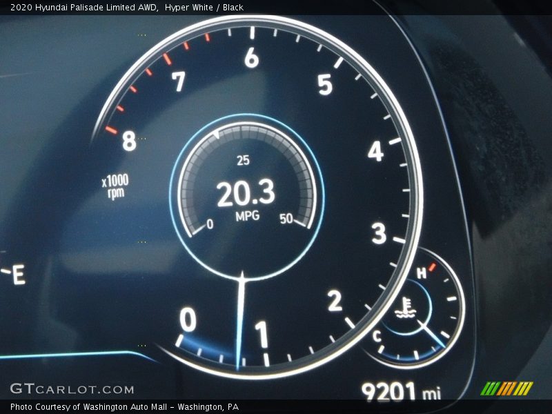 Hyper White / Black 2020 Hyundai Palisade Limited AWD