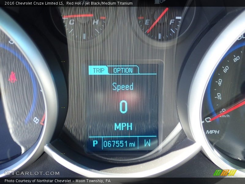 Red Hot / Jet Black/Medium Titanium 2016 Chevrolet Cruze Limited LS