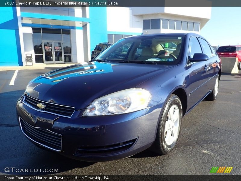 Imperial Blue Metallic / Neutral Beige 2007 Chevrolet Impala LT
