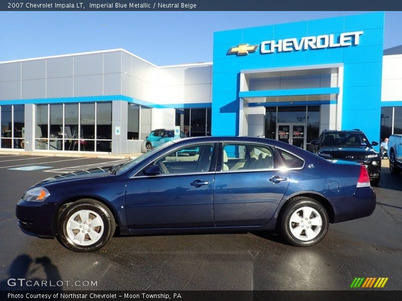 Imperial Blue Metallic / Neutral Beige 2007 Chevrolet Impala LT