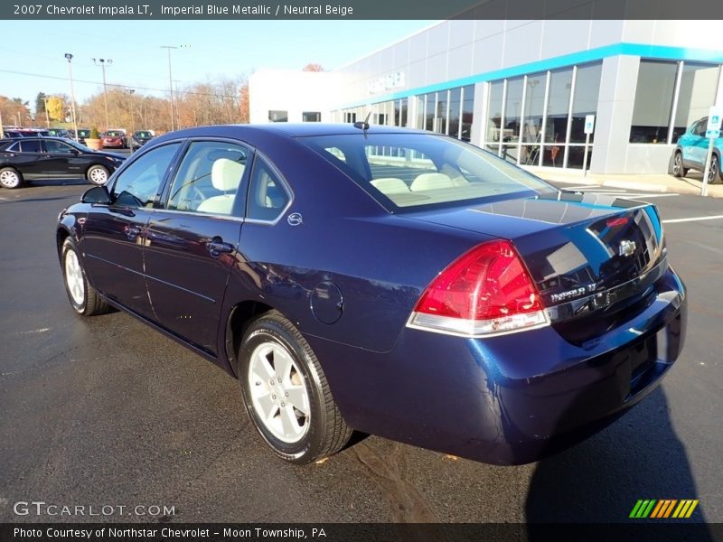 Imperial Blue Metallic / Neutral Beige 2007 Chevrolet Impala LT