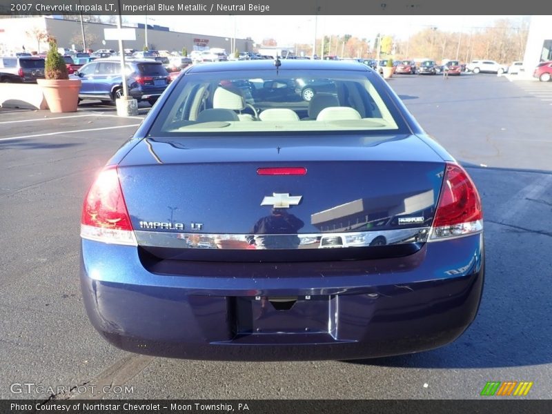 Imperial Blue Metallic / Neutral Beige 2007 Chevrolet Impala LT
