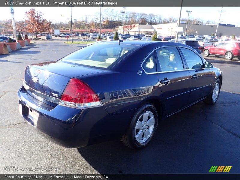 Imperial Blue Metallic / Neutral Beige 2007 Chevrolet Impala LT