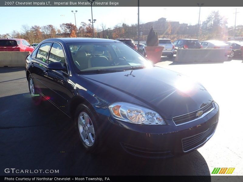 Imperial Blue Metallic / Neutral Beige 2007 Chevrolet Impala LT