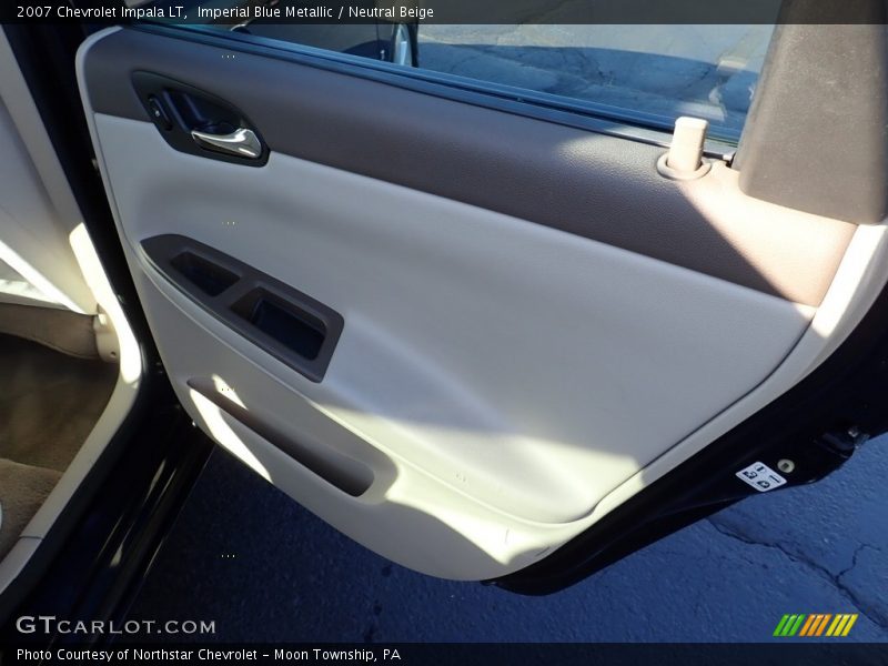 Imperial Blue Metallic / Neutral Beige 2007 Chevrolet Impala LT