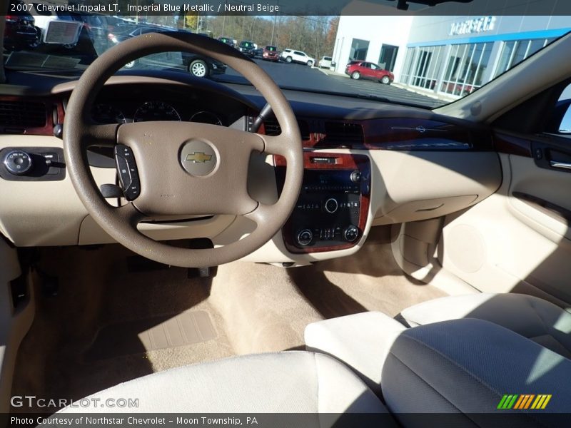 Imperial Blue Metallic / Neutral Beige 2007 Chevrolet Impala LT