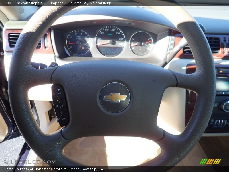 Imperial Blue Metallic / Neutral Beige 2007 Chevrolet Impala LT