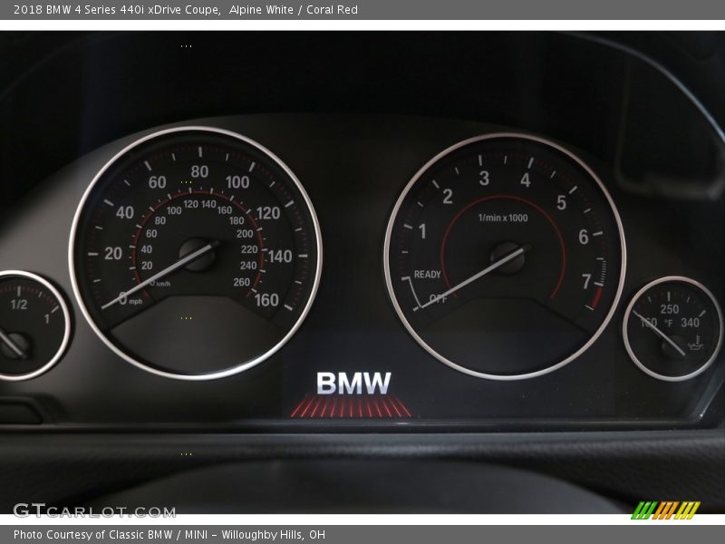 Alpine White / Coral Red 2018 BMW 4 Series 440i xDrive Coupe
