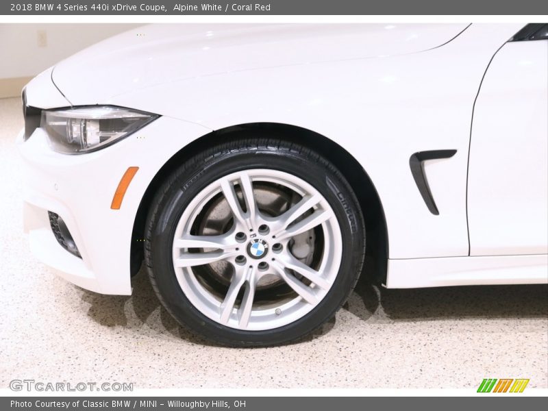 Alpine White / Coral Red 2018 BMW 4 Series 440i xDrive Coupe
