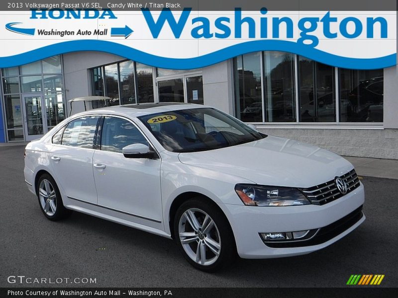 Candy White / Titan Black 2013 Volkswagen Passat V6 SEL