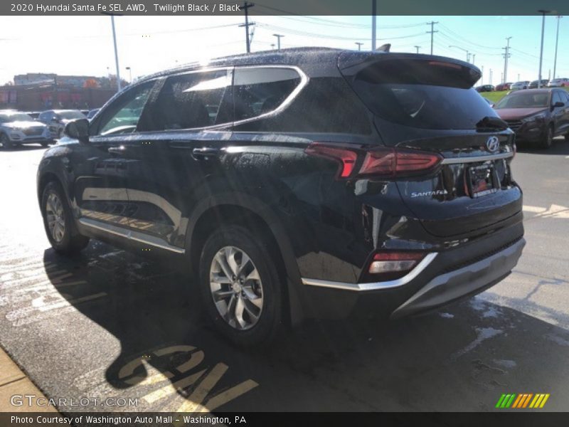 Twilight Black / Black 2020 Hyundai Santa Fe SEL AWD