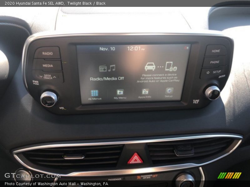 Twilight Black / Black 2020 Hyundai Santa Fe SEL AWD