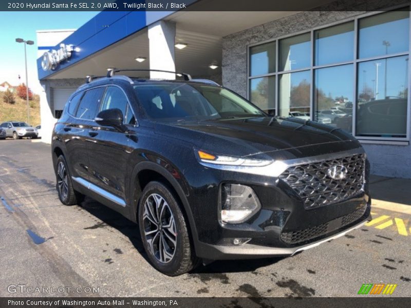 Twilight Black / Black 2020 Hyundai Santa Fe SEL 2.0 AWD