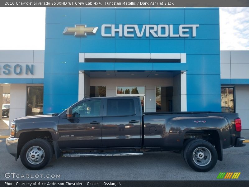 Tungsten Metallic / Dark Ash/Jet Black 2016 Chevrolet Silverado 3500HD WT Crew Cab 4x4